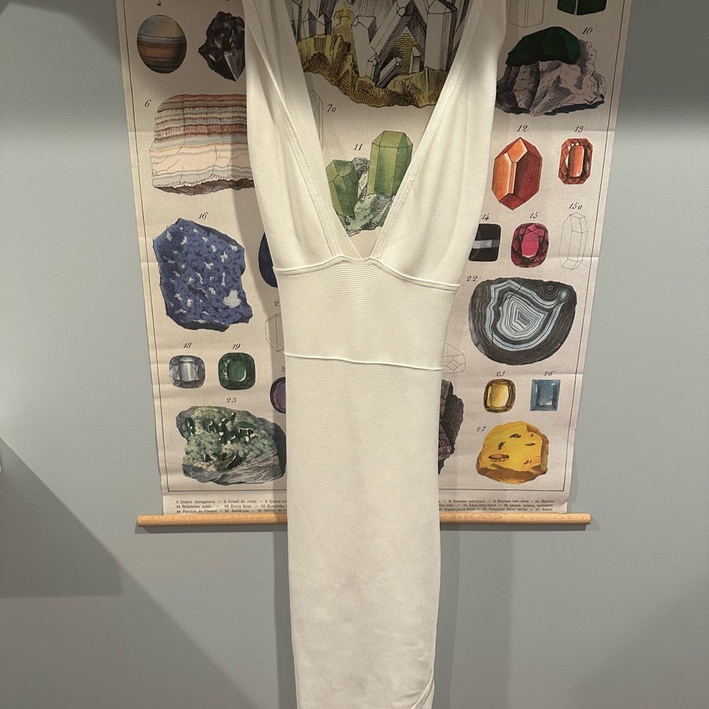 House of CB White Midi Dress